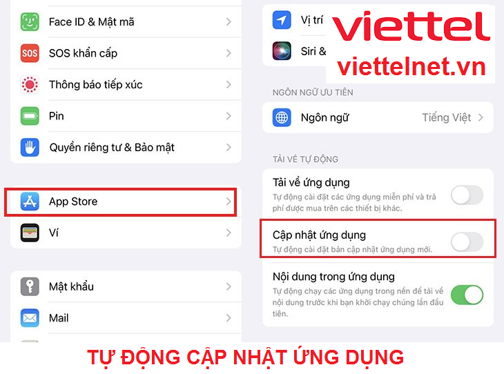 Tự động cập nhật ứng dụng