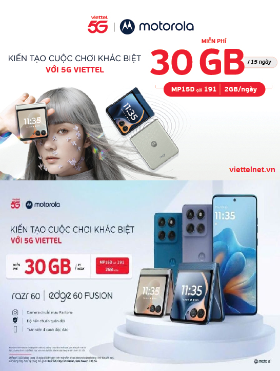 Gói MP15D cho điện thoại Motorola