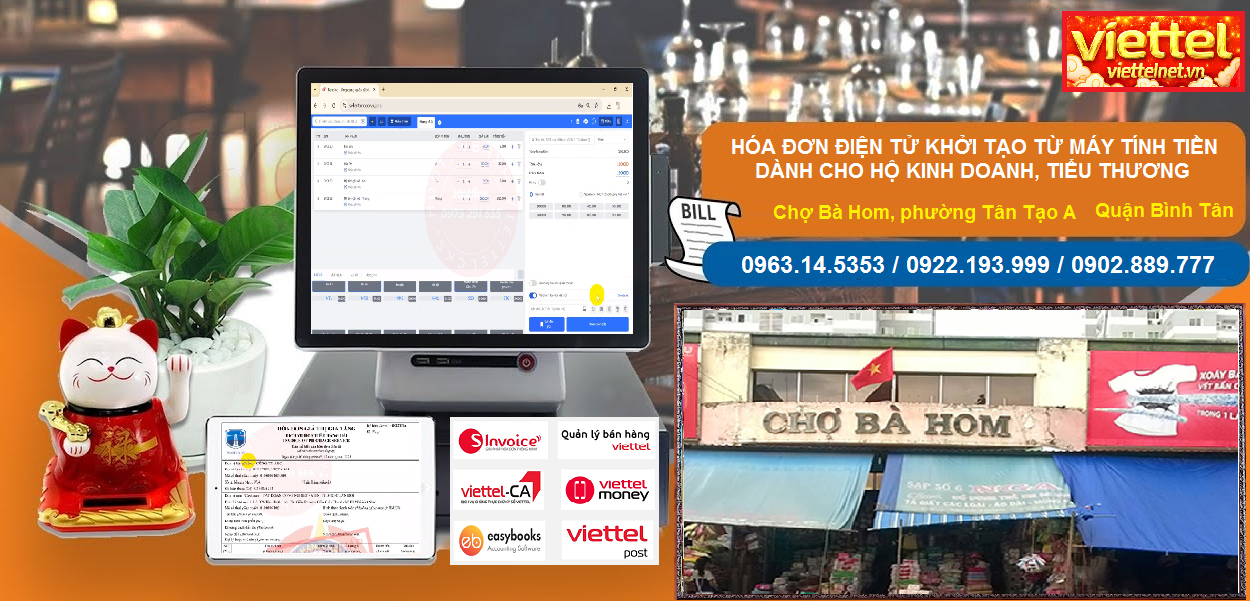 Hóa đơn điện tử Chợ Bà Hom