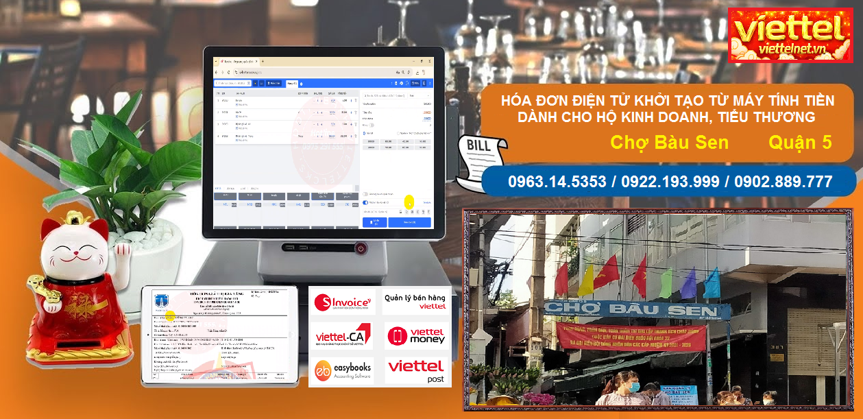 Hóa đơn điện tử Chợ Bàu Sen