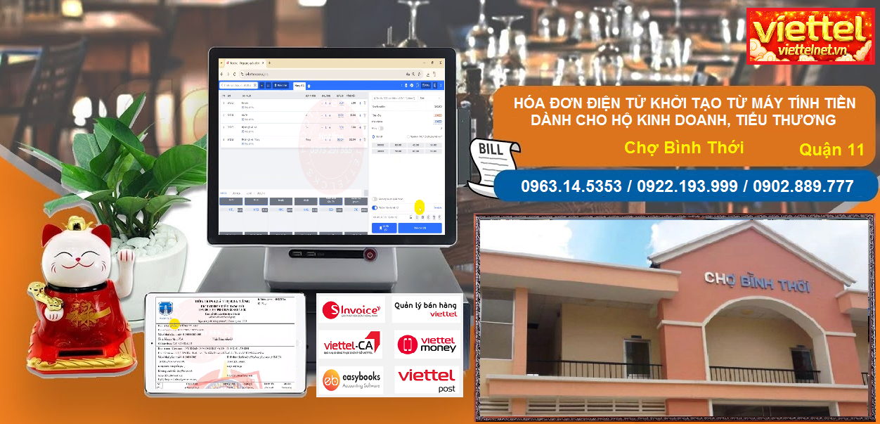 Hóa đơn điện tử Chợ Bình Thới