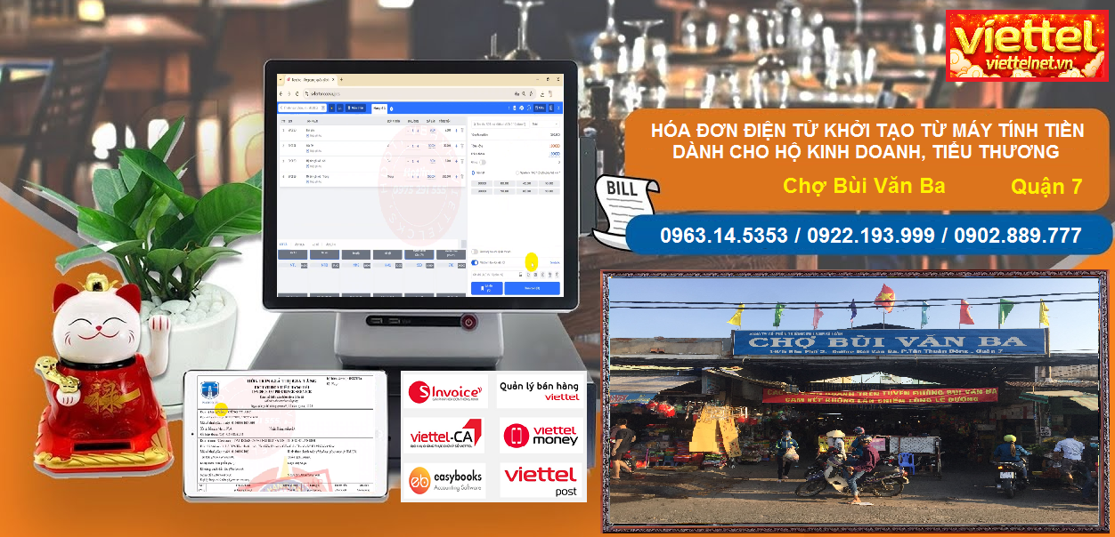 Hóa đơn điện tử Chợ Bùi Văn Ba