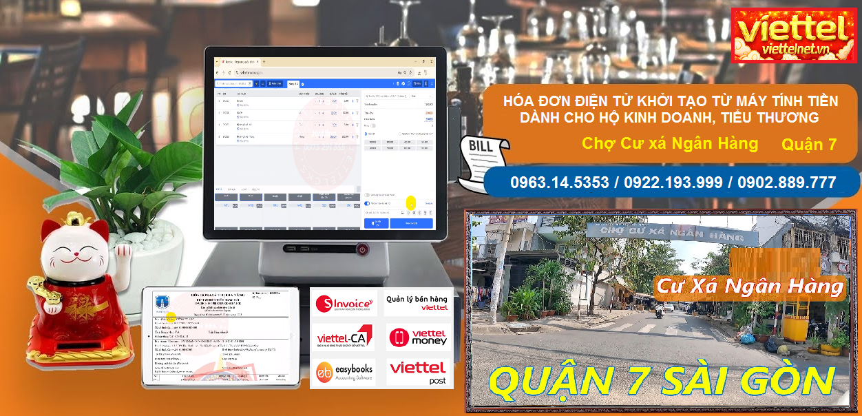 Hóa đơn điện tử Chợ Cư xá Ngân Hàng