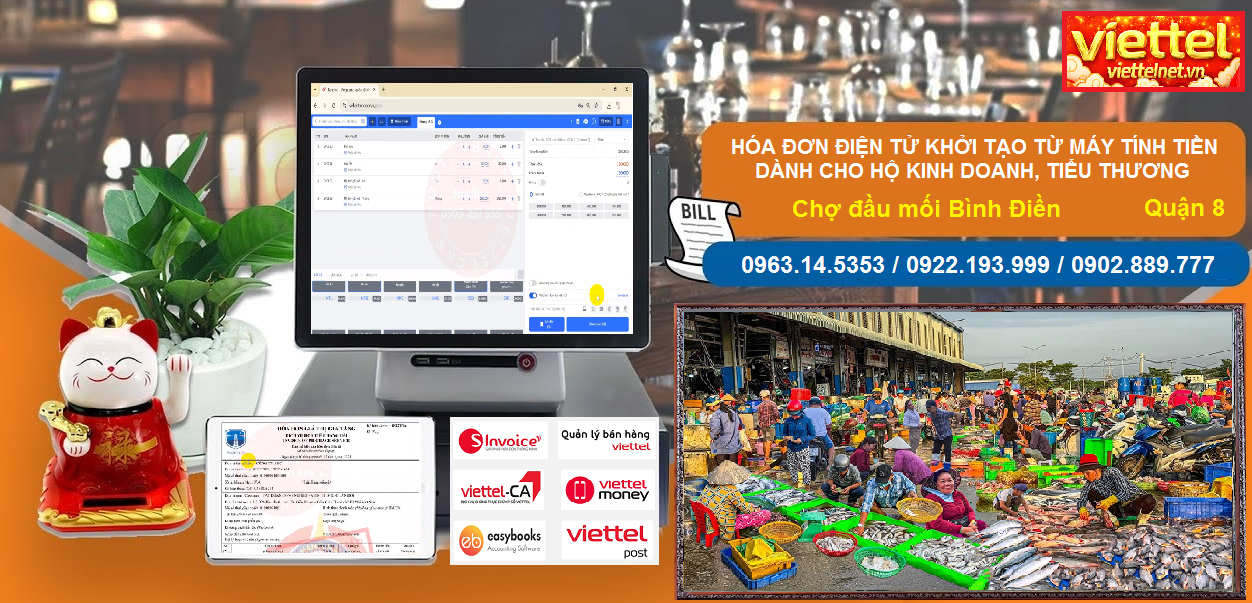 Hóa đơn điện tử Chợ đầu mối Bình Điền