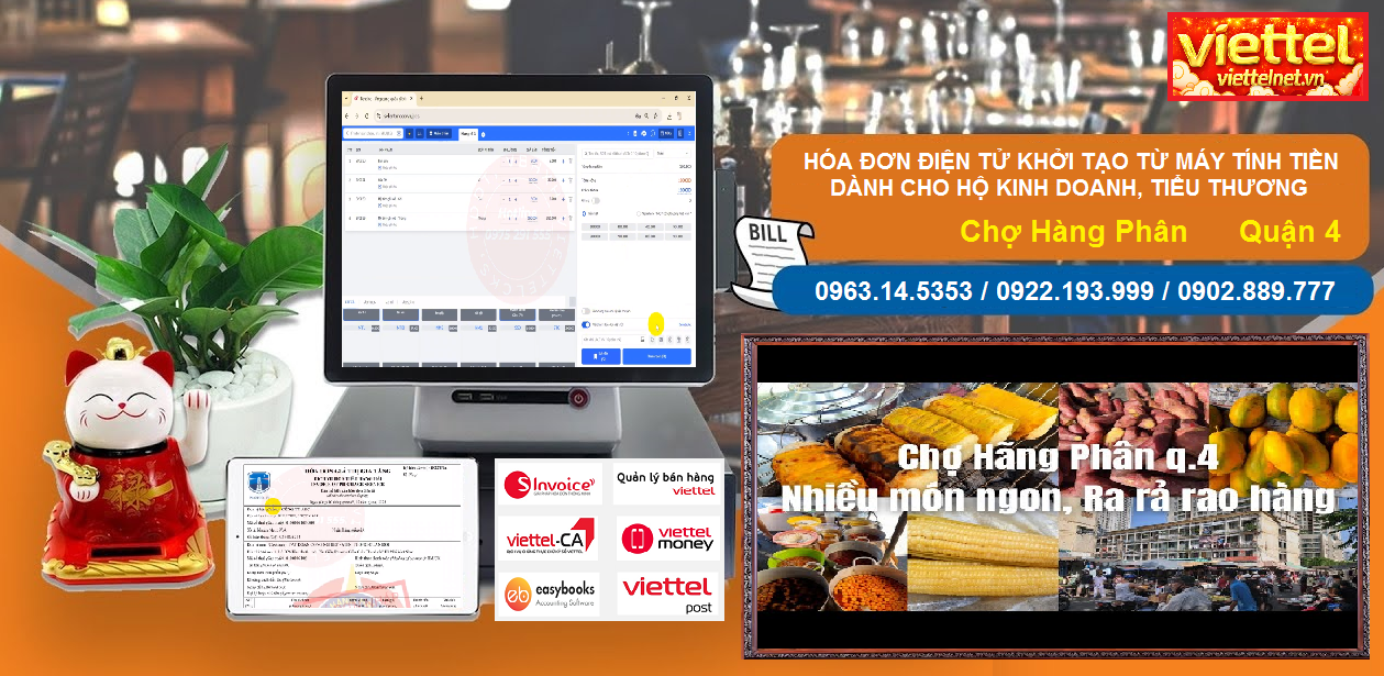 Hóa đơn điện tử Chợ Hàng Phân, Quận 4