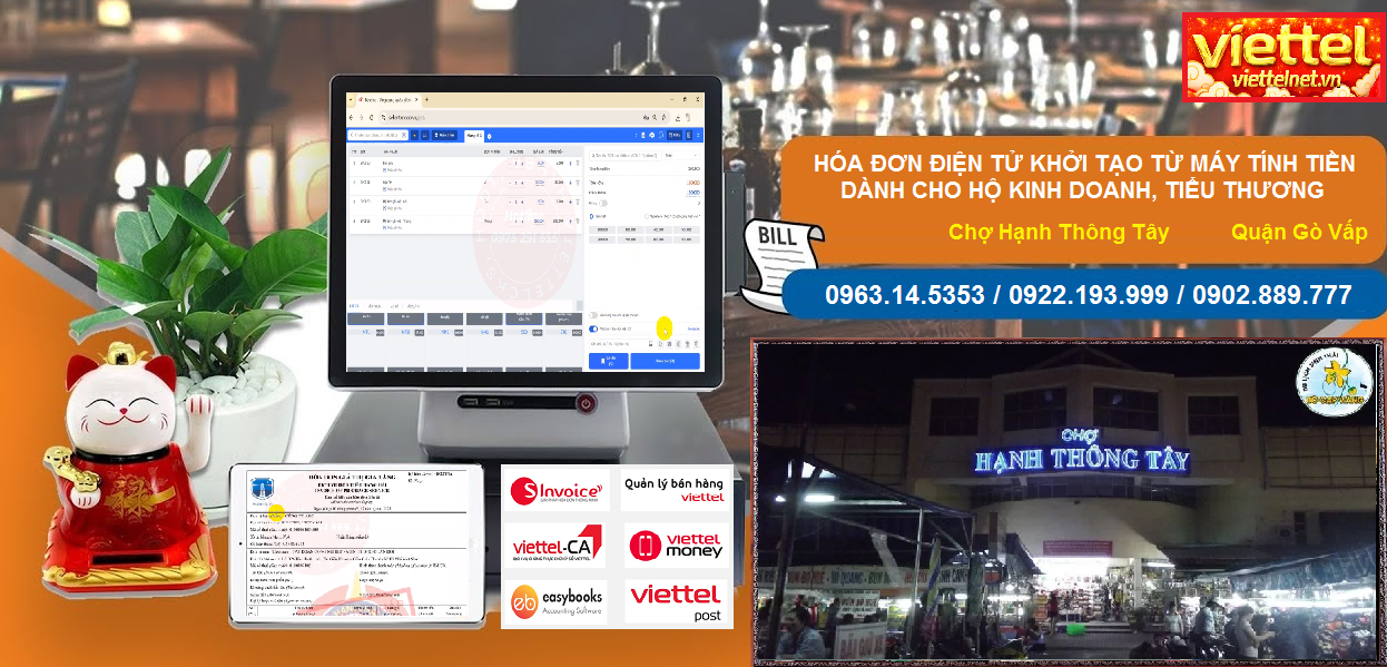 Hóa đơn điện tử Chợ Hạnh Thông Tây