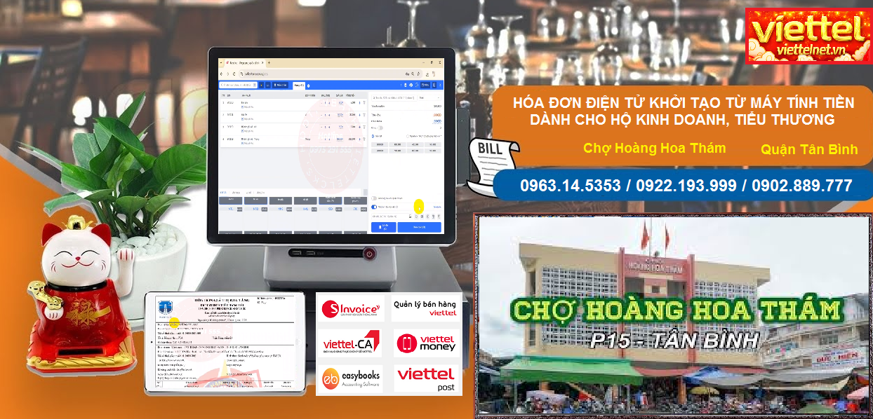 Hóa đơn điện tử Chợ Hoàng Hoa Thám