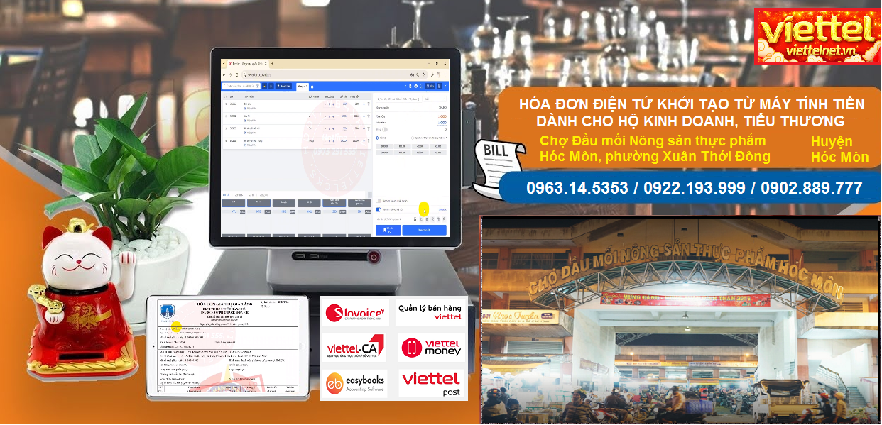 Hóa đơn điện tử Chợ Đầu mối Nông sản thực phẩm Hóc Môn