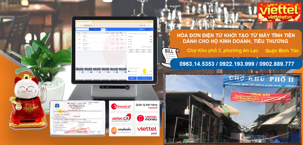 Hóa đơn điện tử Chợ Khu phố 2