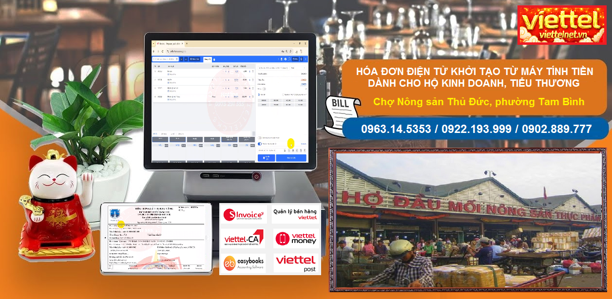 Hóa đơn điện tử Chợ Nông sản Thủ Đức