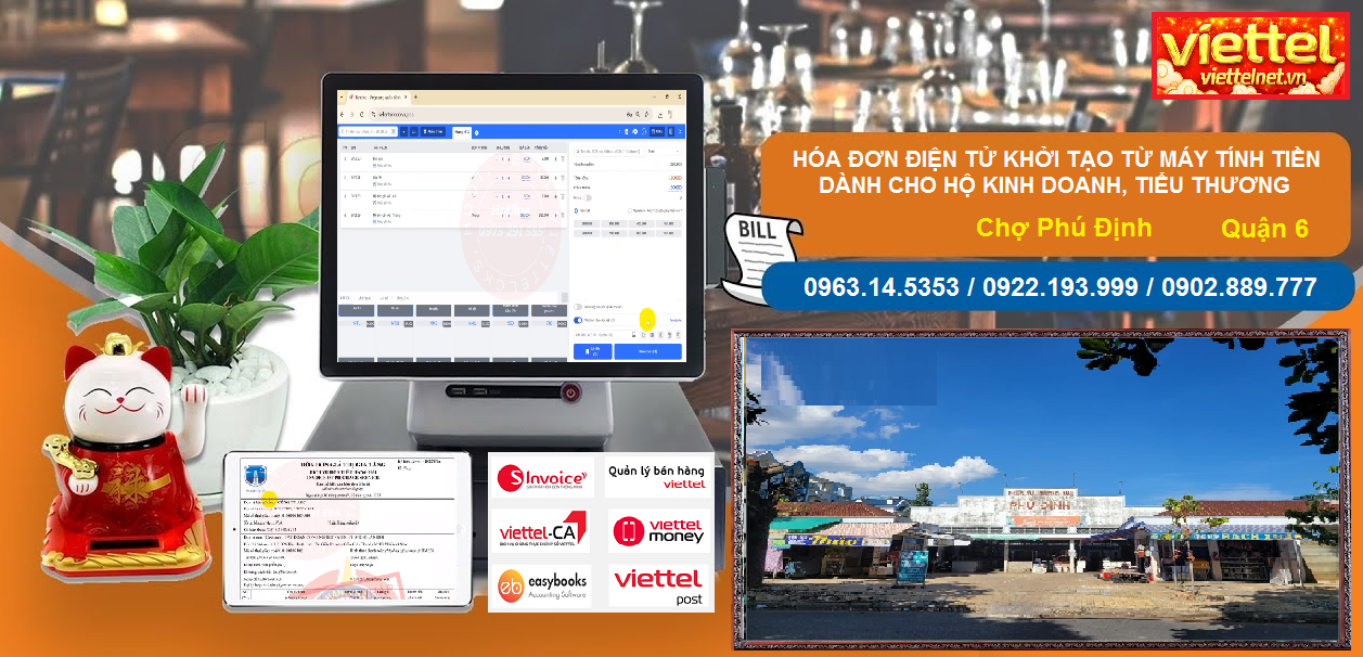 Hóa đơn điện tử Chợ Phú Định