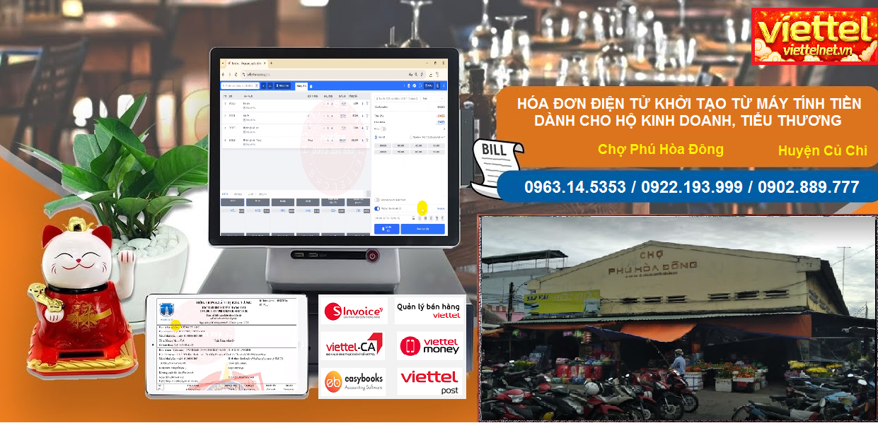 Hóa đơn điện tử Chợ Phú Hòa Đông