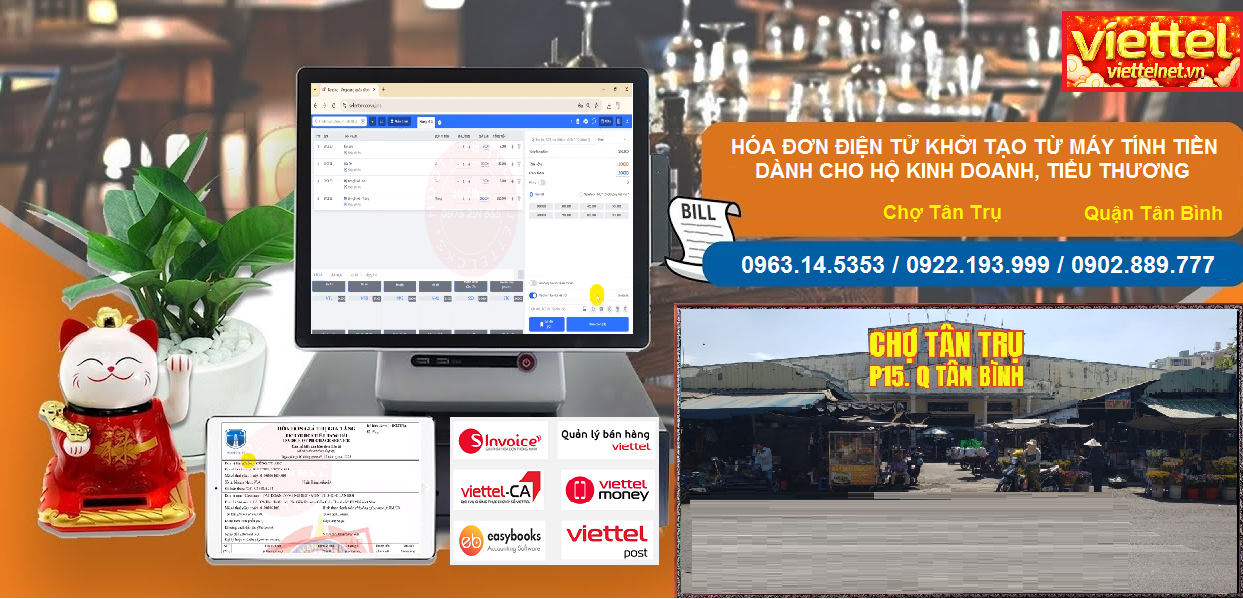 Hóa đơn điện tử Chợ Tân Trụ