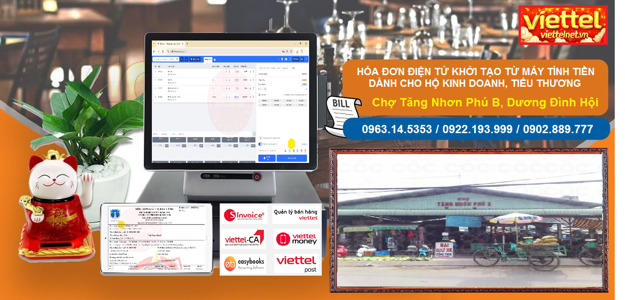 Hóa đơn điện tử Chợ Tăng Nhơn Phú B, 263 Dương Đình Hội