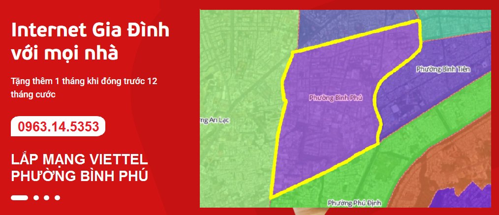 Lắp mạng Viettel phường Bình Phú