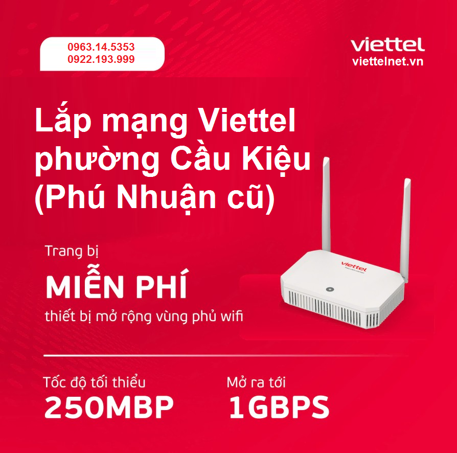 Wifi Viettel phường Cầu Kiệu