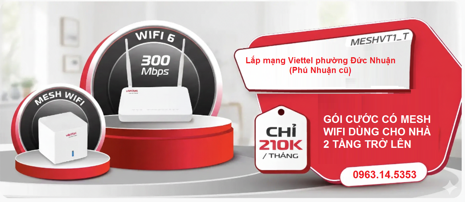 Internet Viettel phường Đức Nhuận