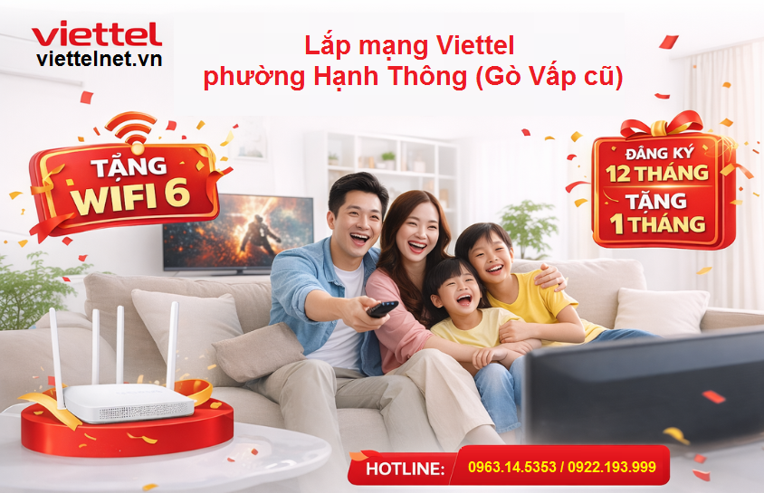 Lắp mạng Viettel phường Hạnh Thông