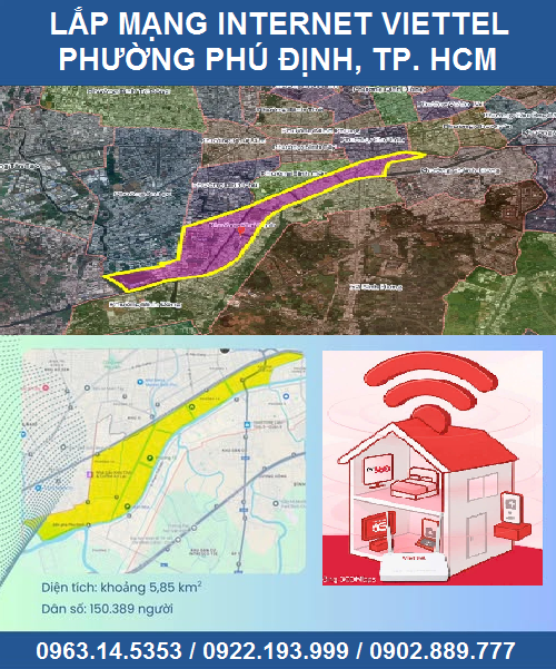 Lắp mạng Viettel phường Phú Định
