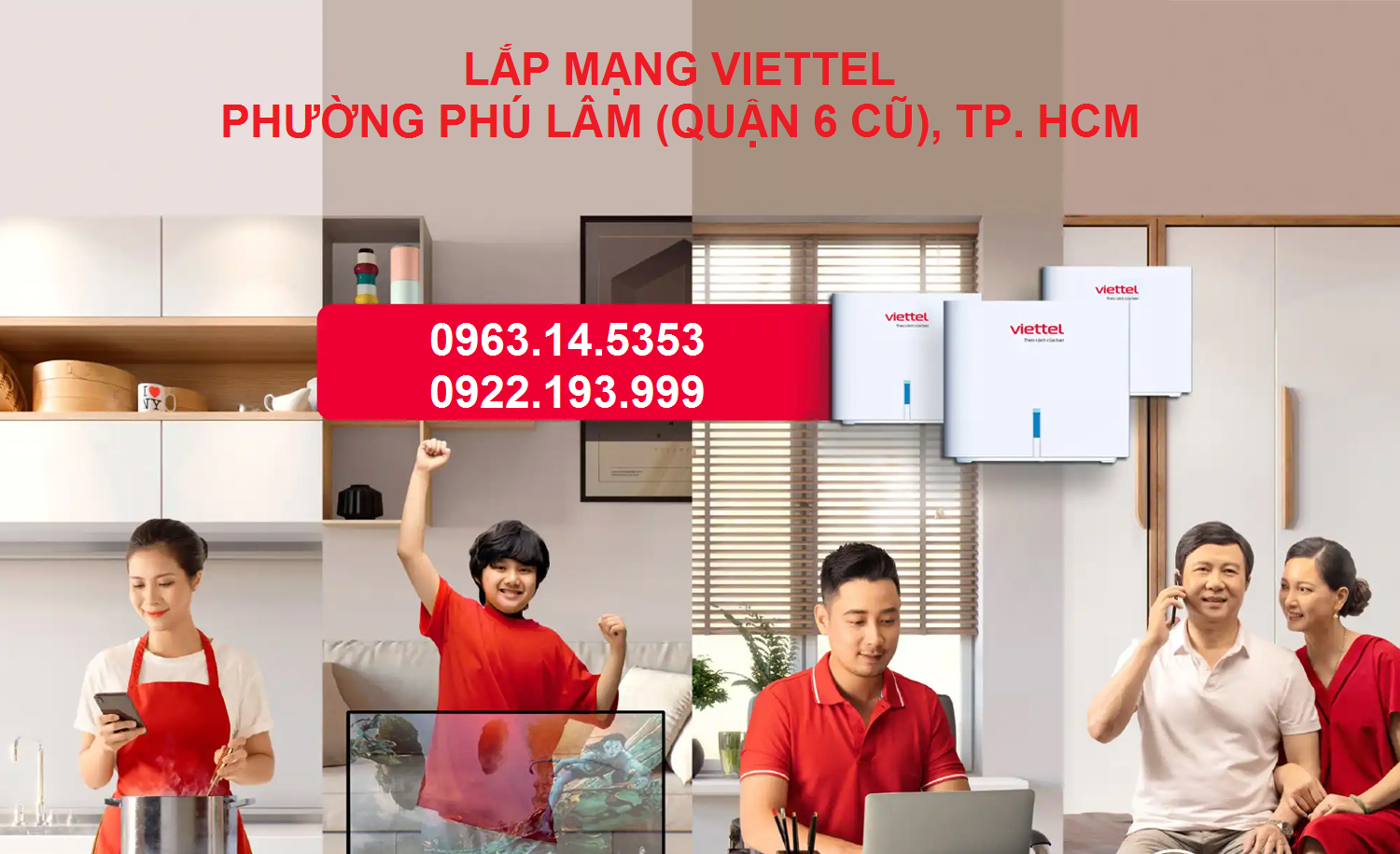 Lắp mạng Viettel phường Phú Lâm