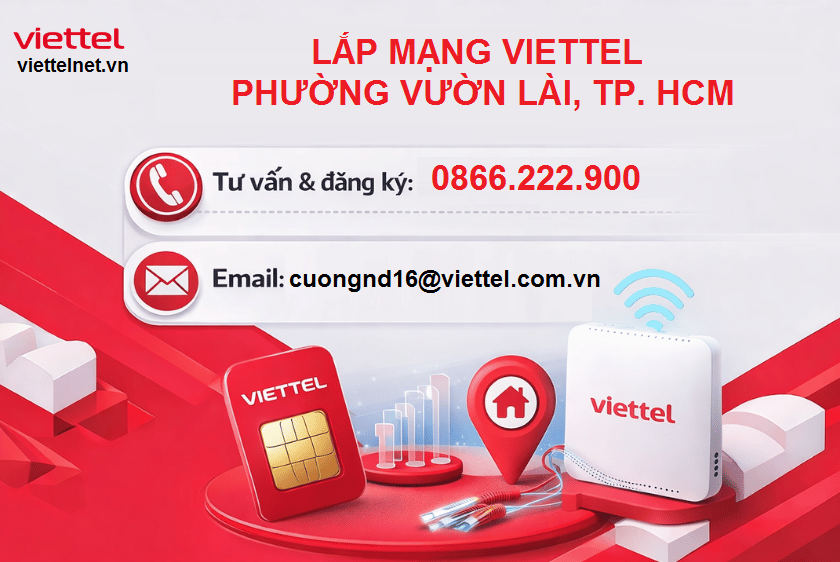 Lắp mạng Viettel phường Vườn Lài