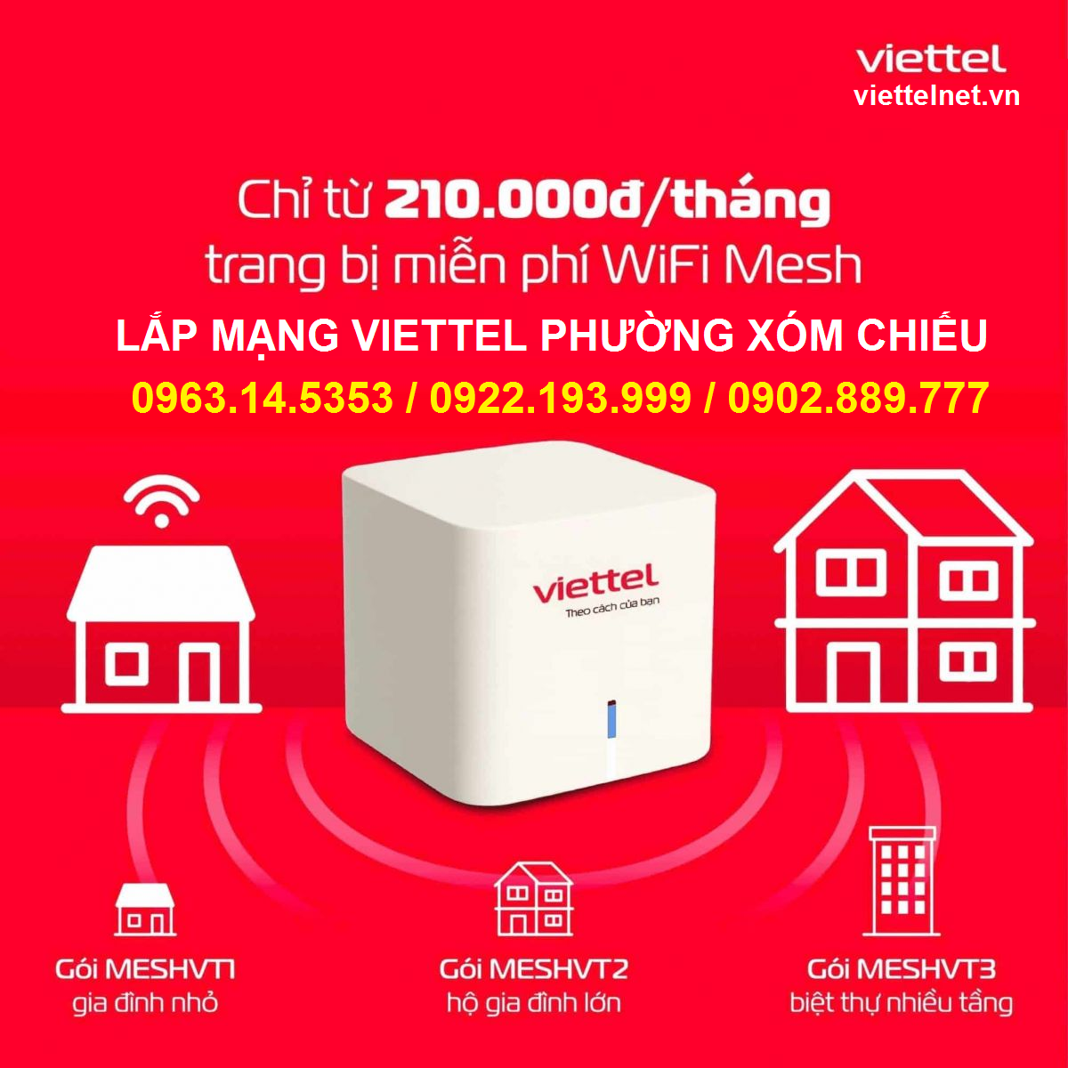 Mesh Wifi phường Xóm Chiếu