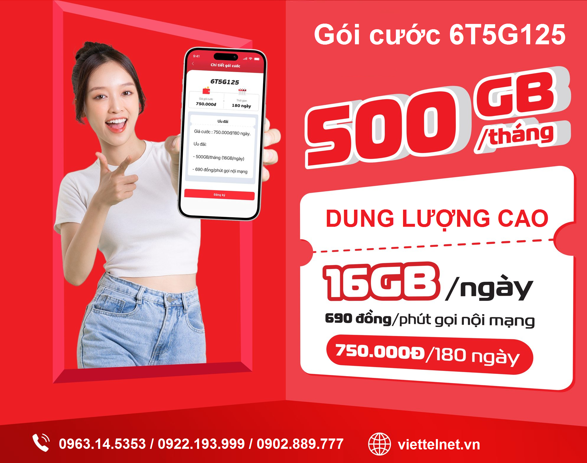 Gói cước 6T5G125