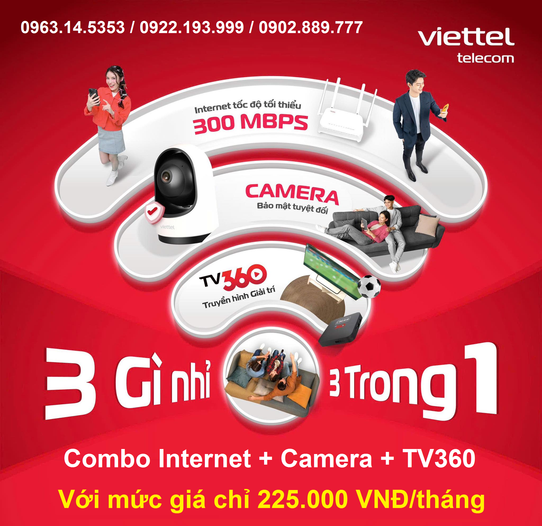 Combo Internet + Camera + TV360
