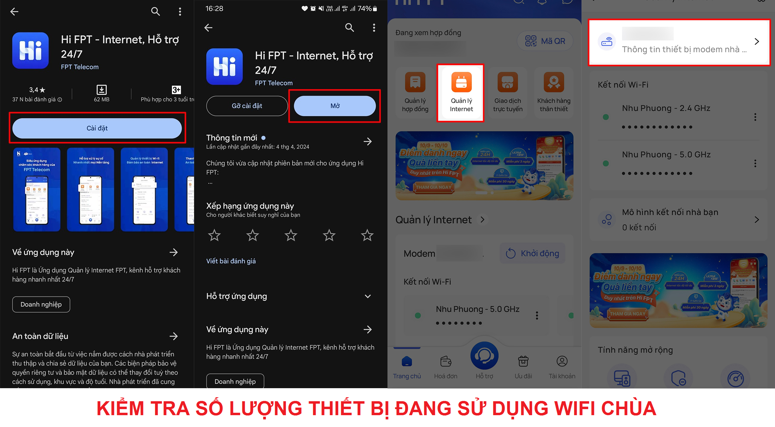 Hướng dẫn xem bao nhiêu thiết bị đang kết nối WiFi