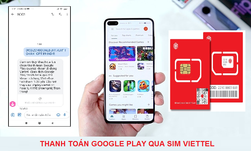 Cách sử dụng số dư SIM Viettel thanh toán Google Play