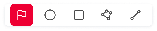 người dùng quản trị chọn icon trên bản đồ map